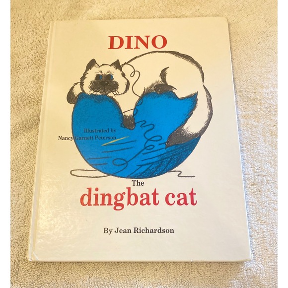 Eakin Press Other - Dino The Dingbat Cat Jean Richardson Signed First Edition 1992 Hardcover Book